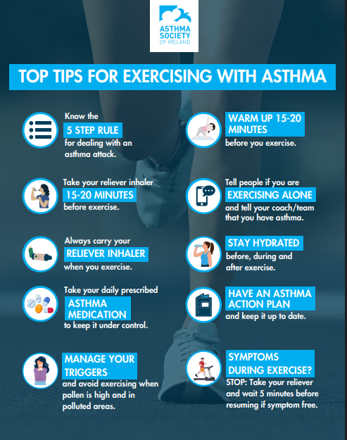 Top Tips for Exercising with Asthma
