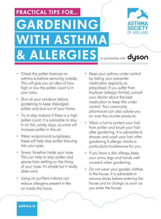 Top Tips for Gardening with Asthma & Hay Fever
