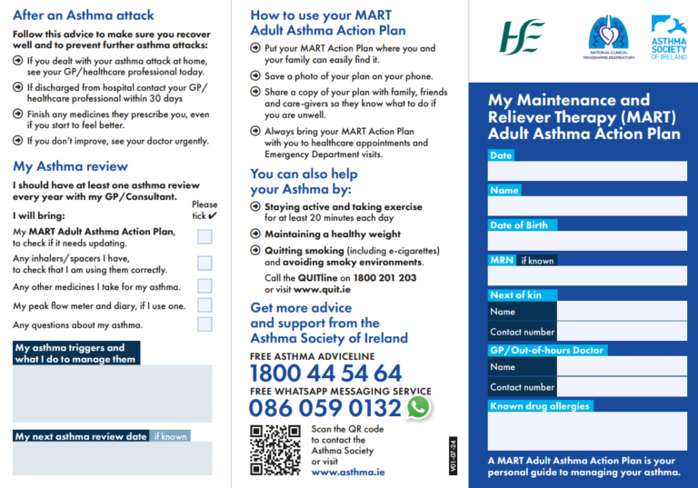 MART Asthma Action Plan (editable version)