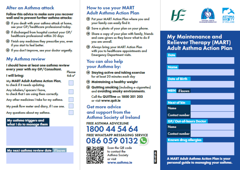 MART Asthma Action Plan image